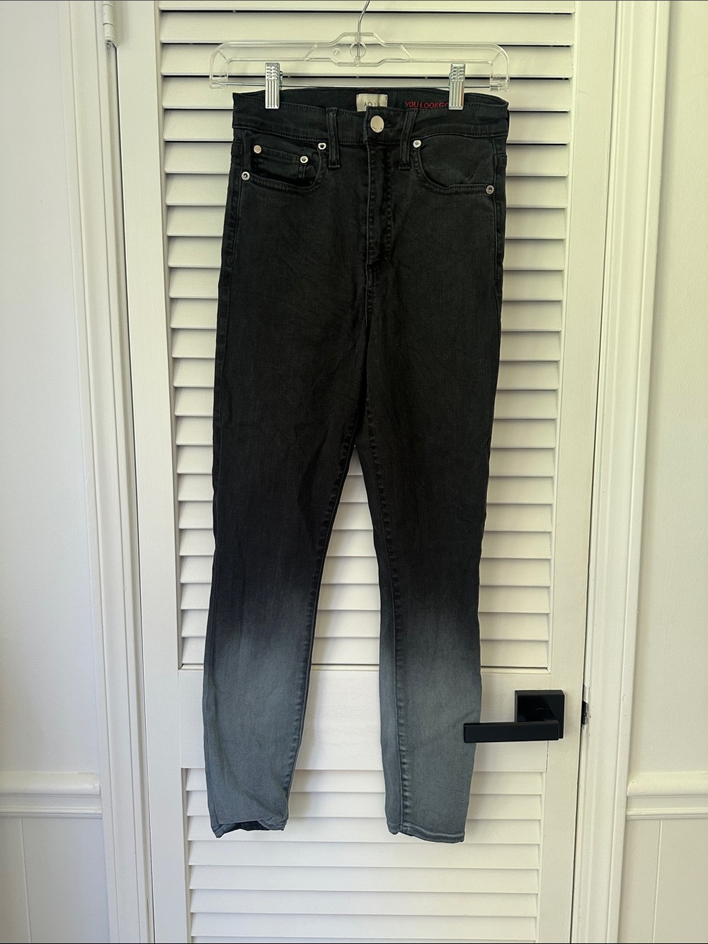 Alice + Olivia Black Ombré Skinny Women’s Jeans